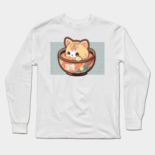Cat Noodle Soup Long Sleeve T-Shirt
